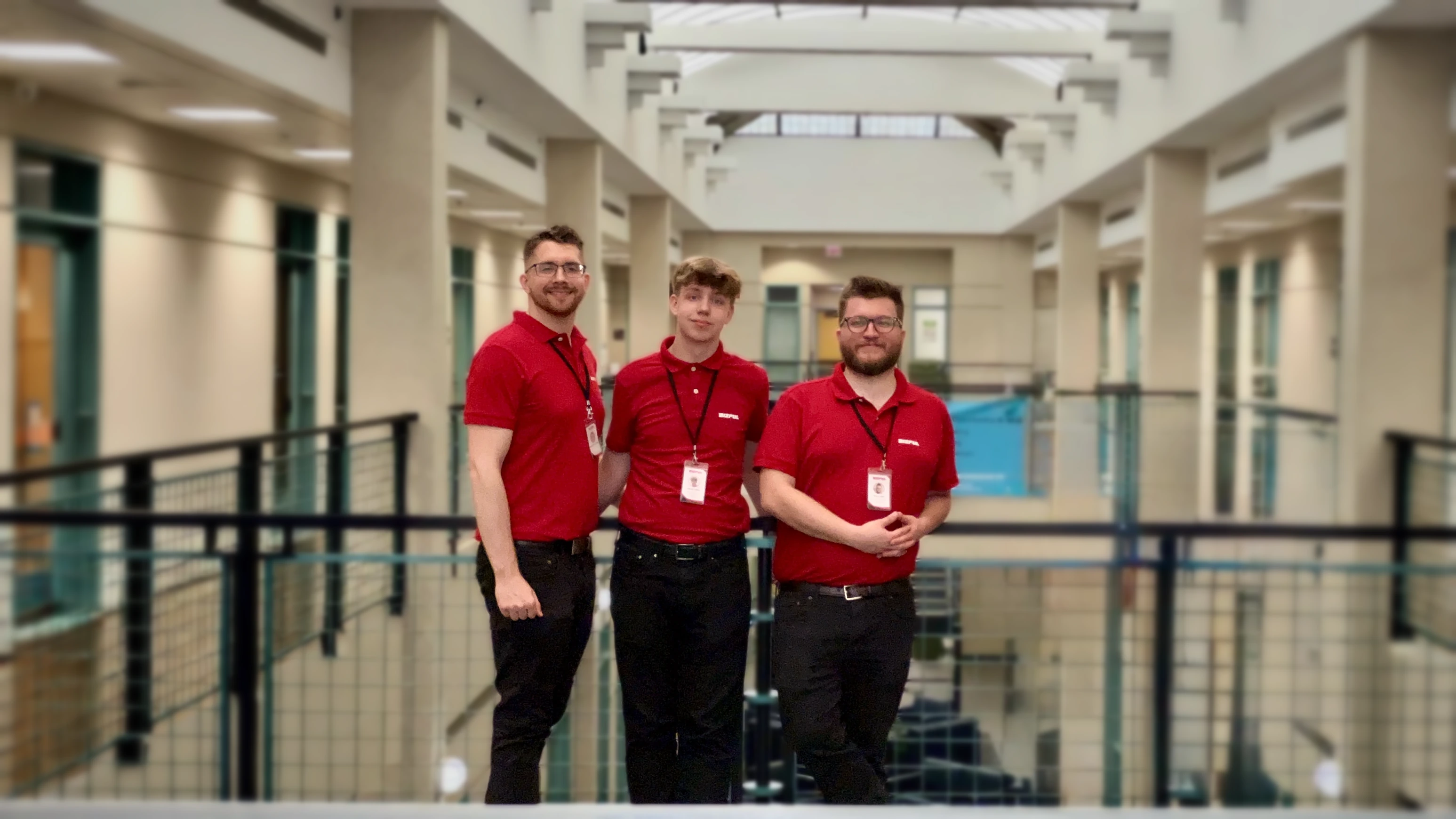 The Bizful team in red Bizful polos