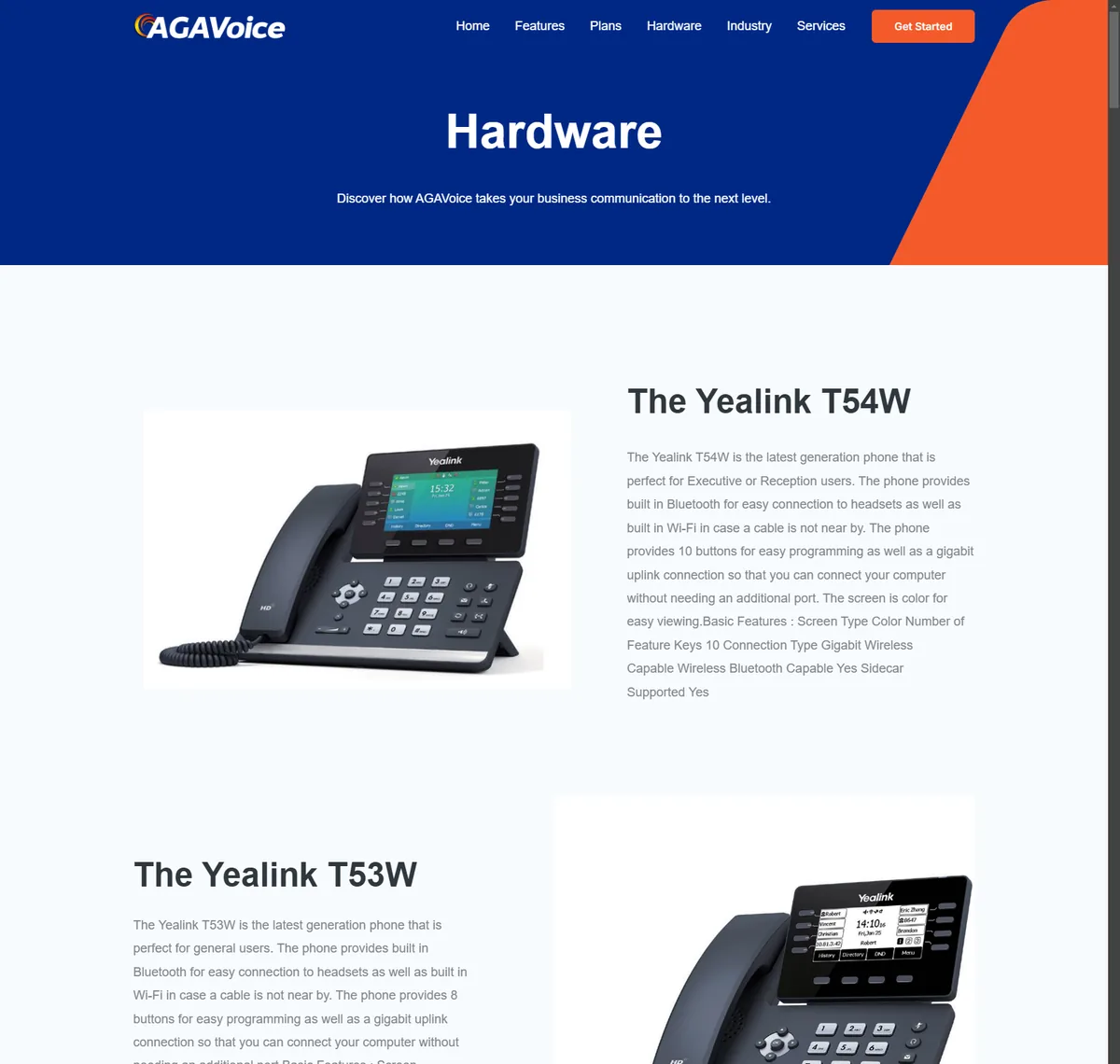 AGAVoice website