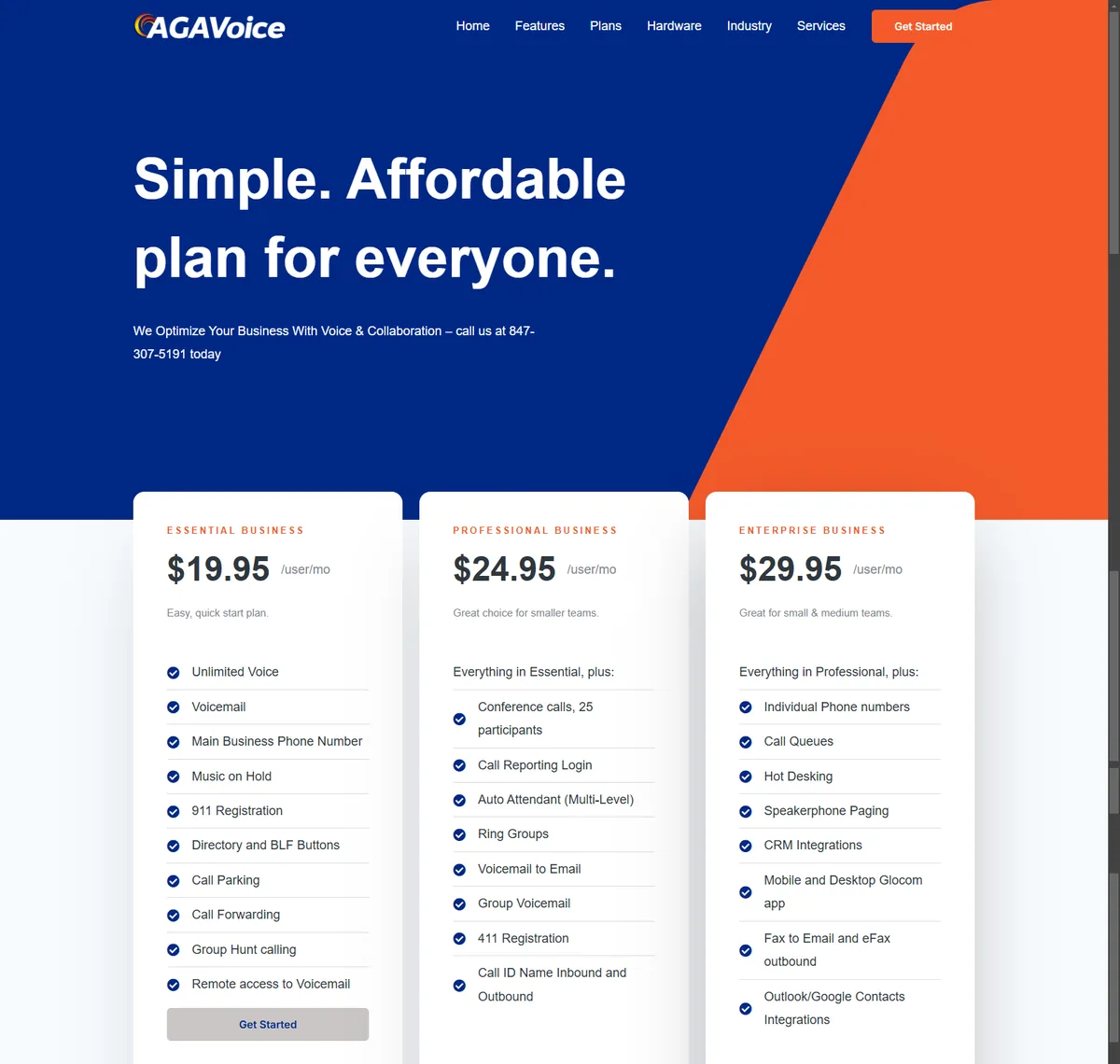 AGAVoice website