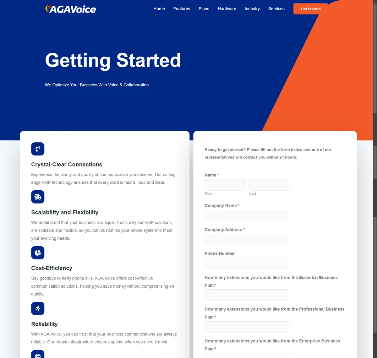 AGAVoice website