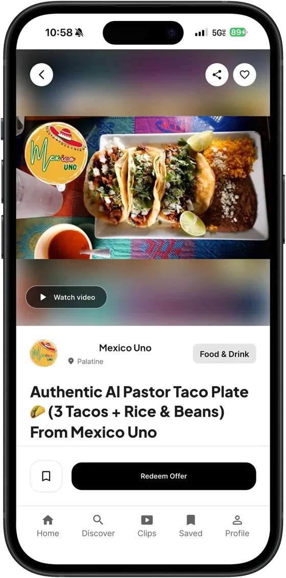 Dealiful app: The offer screen